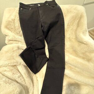 Kut from the Kloth Sienna Skinny Jeans Size 10 Black Stretch Denim